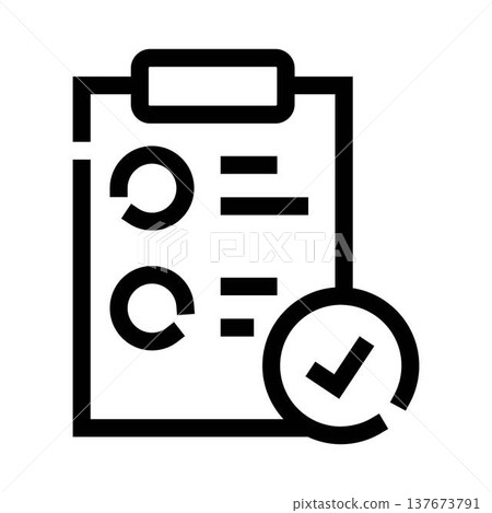 Completing a survey checklist with verified report data Completing a survey checklist with verified report data 137673791