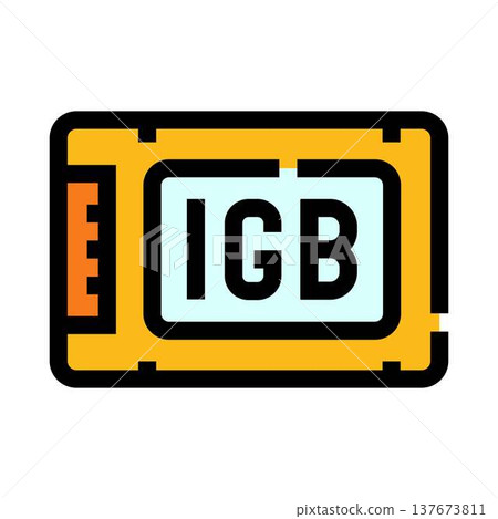 Sd card memory storage gigabyte technology icon Sd card memory storage gigabyte technology icon 137673811