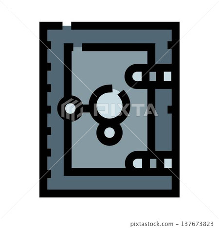 Security vault safe storing valuables and important information 137673823