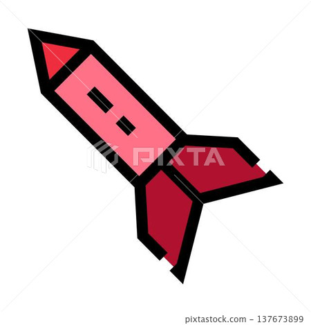 Rocket launching into space illustrating science technology and aerospace Rocket launching into space illustrating science technology and aerospace 137673899