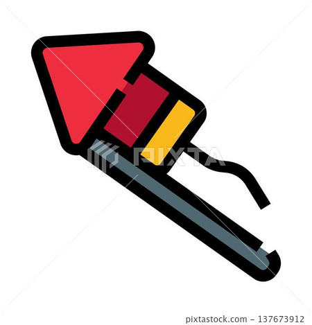Firework rocket celebrating special holiday event Firework rocket celebrating special holiday event 137673912