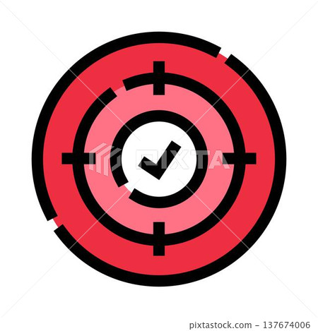 Reaching business goals with a bullseye target concept Reaching business goals with a bullseye target concept 137674006