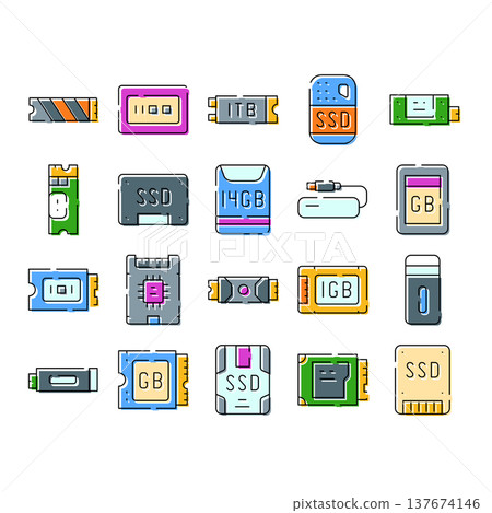 Computer hardware data storage devices and components 137674146
