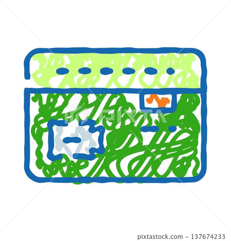 Electronic payment credit card machine icon concept 137674233