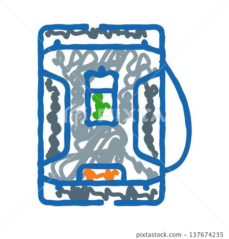 Water filter system doodle line illustration design Water filter system doodle line illustration design 137674235