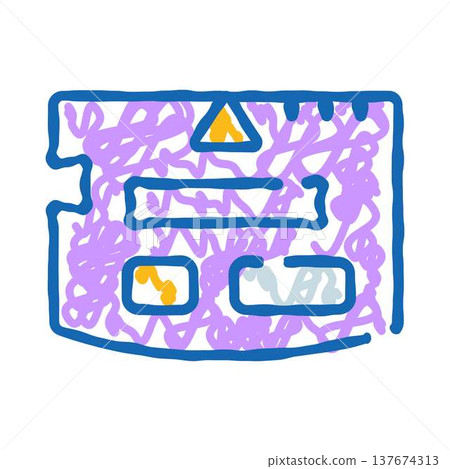 Web page interface glitching and error loading concept 137674313