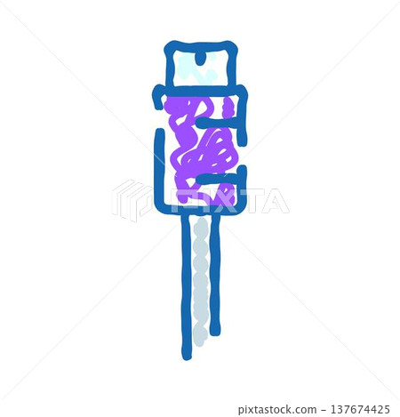 Usb c connector cable doodle technology icon Usb c connector cable doodle technology icon 137674425