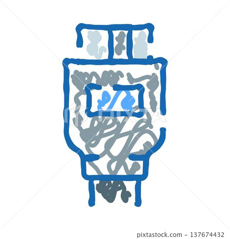 Computer display adapter device technology illustration Computer display adapter device technology illustration 137674432