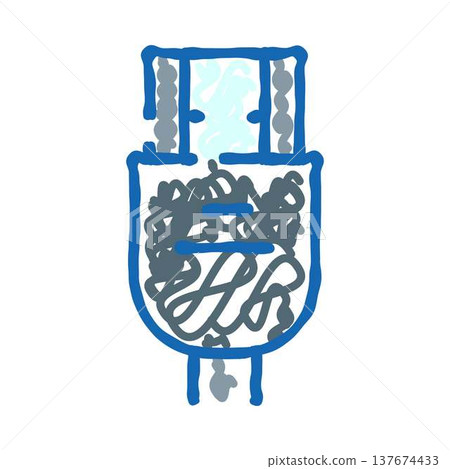 Water filter system line art doodle drawing Water filter system line art doodle drawing 137674433