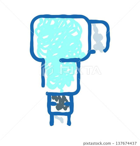 Hand drawn sketch illustration of electronic device charger Hand drawn sketch illustration of electronic device charger 137674437
