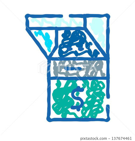 Box containing currency symbol representing financial savings Box containing currency symbol representing financial savings 137674461