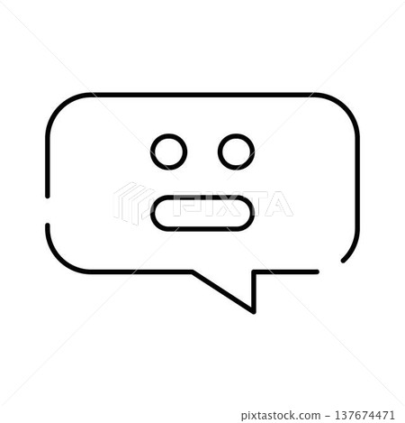 Ai chatbot message bubble concept icon Ai chatbot message bubble concept icon 137674471