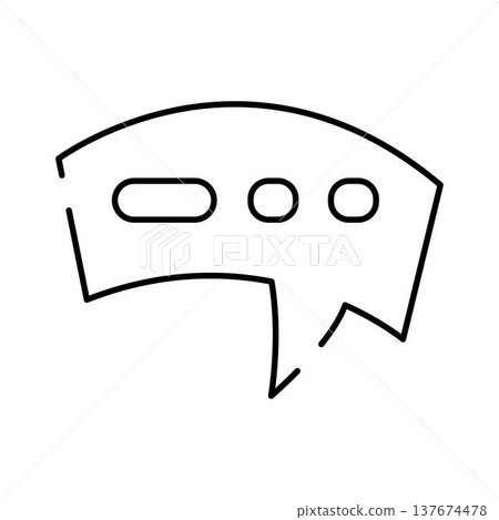 Chatting message icon sending a communication symbol Chatting message icon sending a communication symbol 137674478