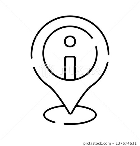 Location pin showing information and help guide concept Location pin showing information and help guide concept 137674631