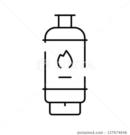 Gas cylinder providing fuel and energy for heating 137674646