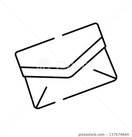 Envelope icon receiving message via email communication Envelope icon receiving message via email communication 137674684