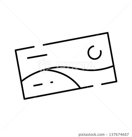 Image icon showing abstract landscape graphic Image icon showing abstract landscape graphic 137674687