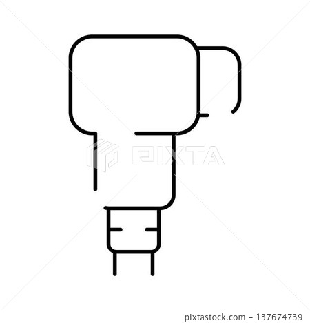 Camera flash accessory electronic device minimal line design 137674739