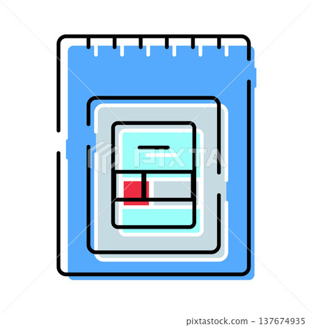Sd card memory storage technology hardware icon 137674935
