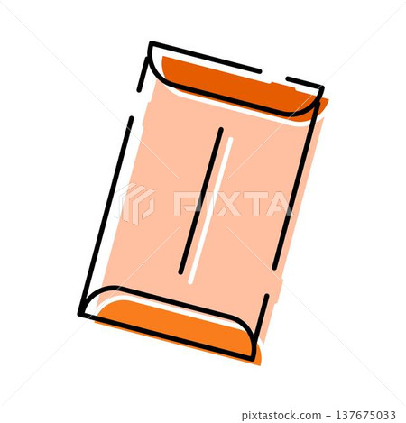 Chocolate bar snack food wrapper design illustration Chocolate bar snack food wrapper design illustration 137675033
