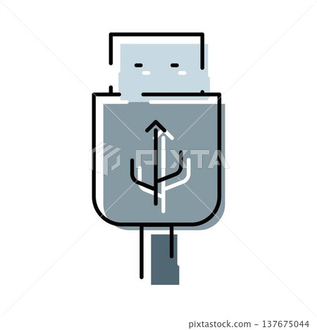 Usb cable connector plug transmitting data Usb cable connector plug transmitting data 137675044