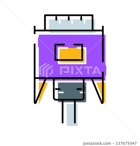 Vga cable port connector technology icon design 137675047