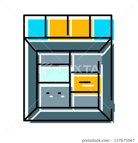 Wardrobe closet system for home interior organization Wardrobe closet system for home interior organization 137675067