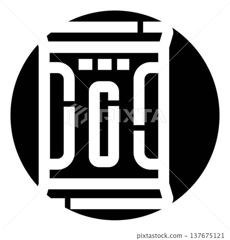 Abstract black and white architectural letter logo design Abstract black and white architectural letter logo design 137675121
