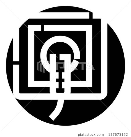 Abstract logo icon representing security and protection Abstract logo icon representing security and protection 137675152
