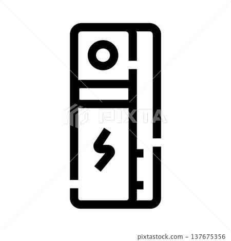 Portable power bank battery charging device icon Portable power bank battery charging device icon 137675356