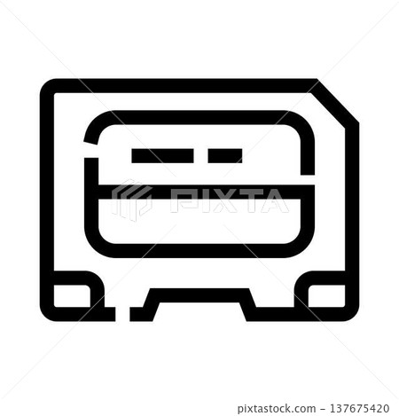 Mobile communication chip connecting network services icon Mobile communication chip connecting network services icon 137675420