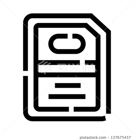 Sim card icon outlining communication technology concept Sim card icon outlining communication technology concept 137675437