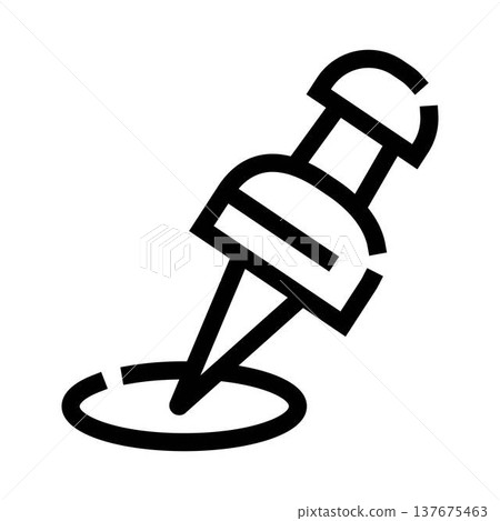 Pushpin icon marking a location or destination Pushpin icon marking a location or destination 137675463