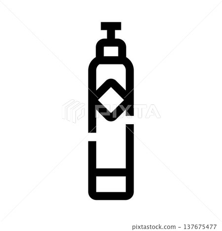 Oxygen gas cylinder tank for medical use Oxygen gas cylinder tank for medical use 137675477