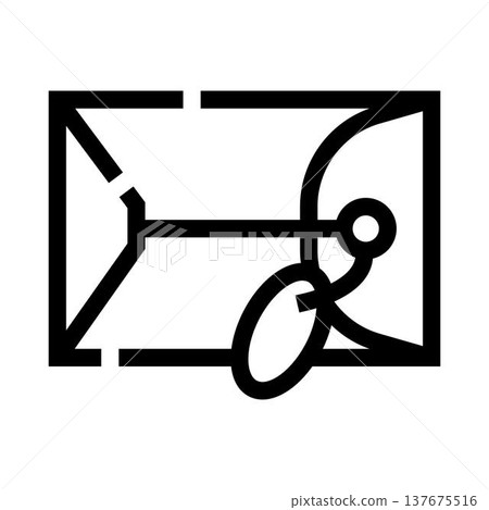 Envelope icon receiving message notification and contact symbol Envelope icon receiving message notification and contact symbol 137675516