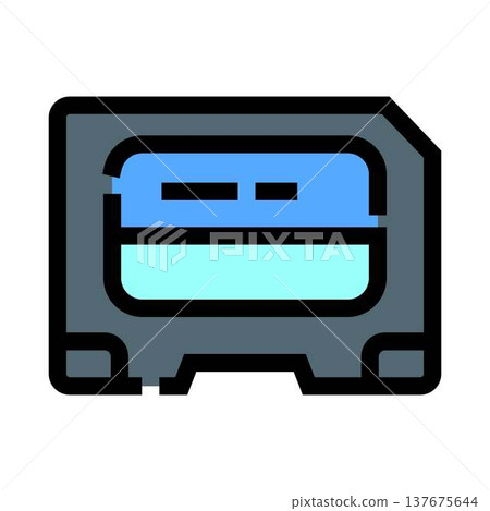 Secure digital card holding important data documentation 137675644