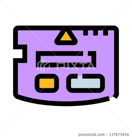 Sd memory card storing digital information and data 137675648
