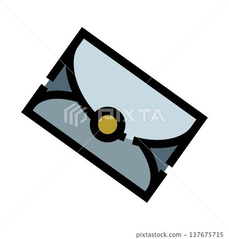 Closed envelope icon symbolizing message communication and contact Closed envelope icon symbolizing message communication and contact 137675715