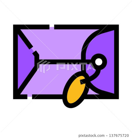 Mail envelope with tag icon communication message Mail envelope with tag icon communication message 137675720