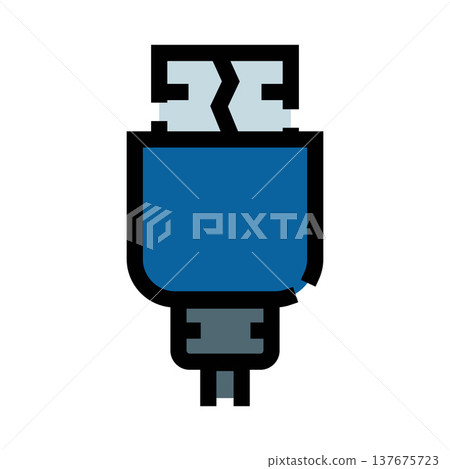 Usb cable connector plug for digital data transfer Usb cable connector plug for digital data transfer 137675723