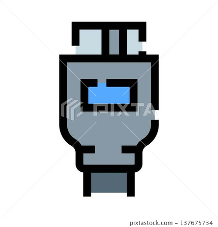 Digital video audio data cable connector receiving signal 137675734