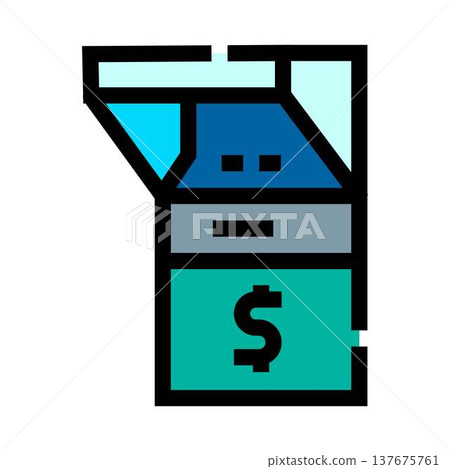 Automated teller machine conducting financial transactions Automated teller machine conducting financial transactions 137675761