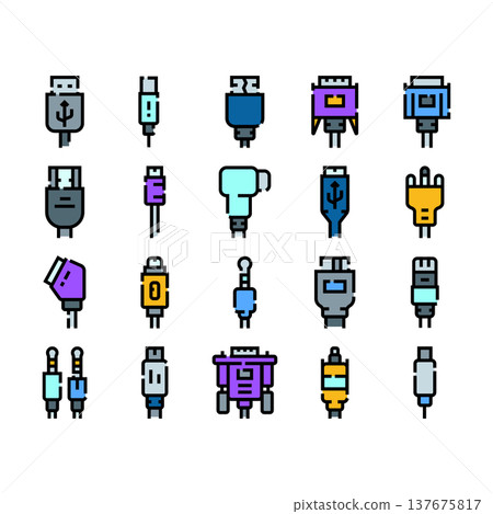 Electronic cable connectors plug technology wire set 137675817