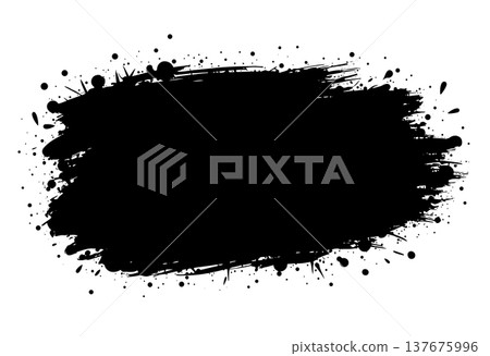 Black paint splash grunge background with abstract ink blots and splatters Black paint splash grunge background with abstract ink blots and splatters 137675996