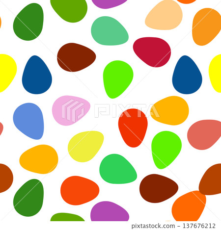 Seamless pattern with Easter eggs, outline design. A vibrant seamless background for Easter designs, featuring cute patterned eggs with polka dots and stripes. Seamless pattern with Easter eggs, outline design. A vibrant seamless background for Easter designs, featuring cute patterned eggs with polka dots and stripes. 137676212