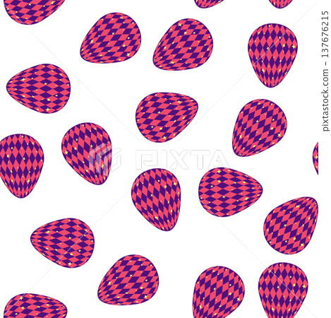 Seamless pattern with Easter eggs, outline design. A vibrant seamless background for Easter designs, featuring cute patterned eggs with polka dots and stripes. Seamless pattern with Easter eggs, outline design. A vibrant seamless background for Easter designs, featuring cute patterned eggs with polka dots and stripes. 137676215
