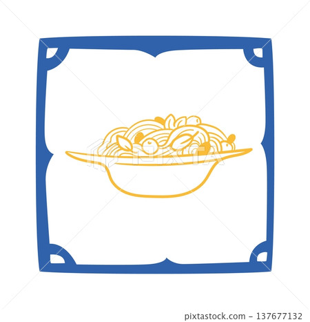 Pasta Bowl Line Icon Pasta Bowl Line Icon 137677132