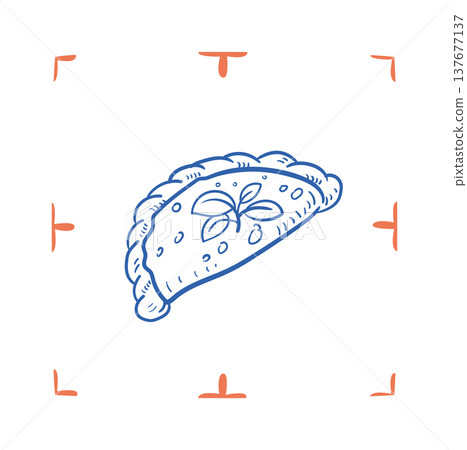 Empanada Hand Drawn Doodle Empanada Hand Drawn Doodle 137677137