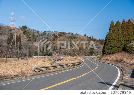 National Route 8 passing through Omi-Shiotsu in Oku-Biwako, Nagahama City, Shiga Prefecture 137679549