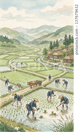 江戶時代風景 137679632